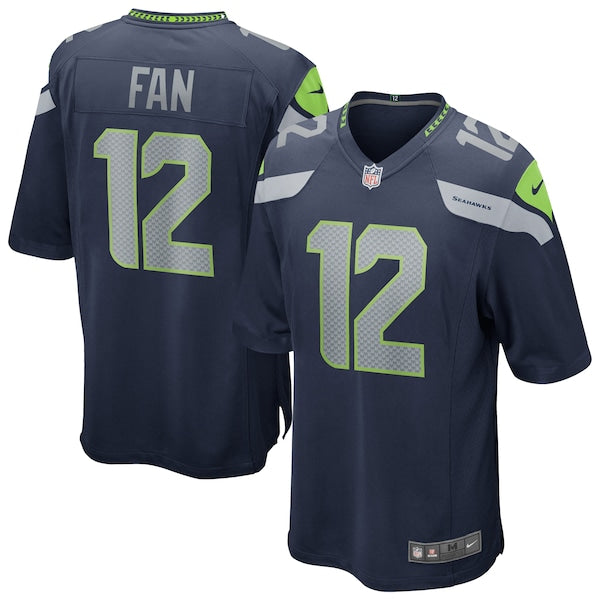 12s Seattle Seahawks Nike Team Game Jersey - College Navy