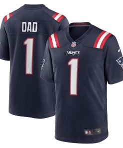 Number 1 Dad New England Patriots Nike Game Jersey - Navy