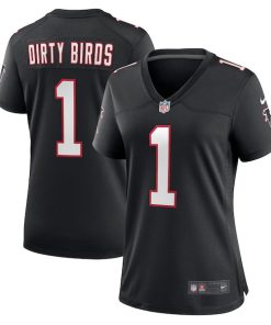 Dirty Birds Atlanta Falcons Nike Women's Throwback Game Jersey - Black