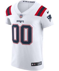 Alternative view of New England Patriots Nike Vapor Elite Custom Jersey - White