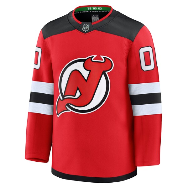 New Jersey Devils Home Premium Custom Jersey - Red/Black/White - Image 4