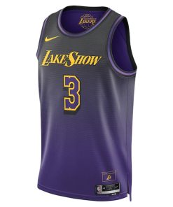 Alternative view of Anthony Davis Los Angeles Lakers Nike Unisex 2024/25 Swingman Player Jersey - City Edition - Purple