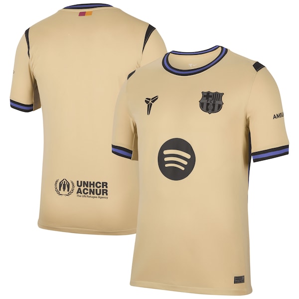 Barcelona Nike 2025/26 Away Stadium Replica Jersey - Gold/Navy - Image 2