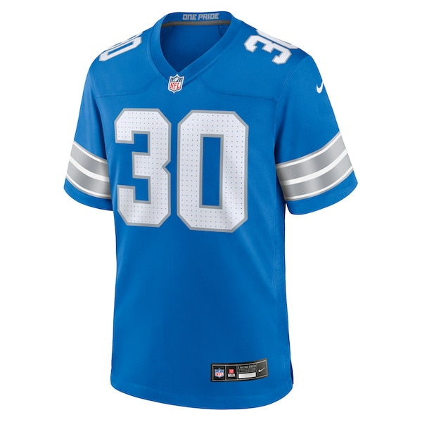 Khalil Dorsey Detroit Lions Nike Team Game Jersey - Blue - Image 2