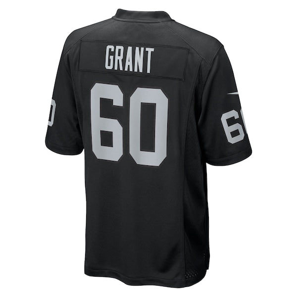 Charles Grant Las Vegas Raiders Nike Team Game Jersey - Black - Image 3