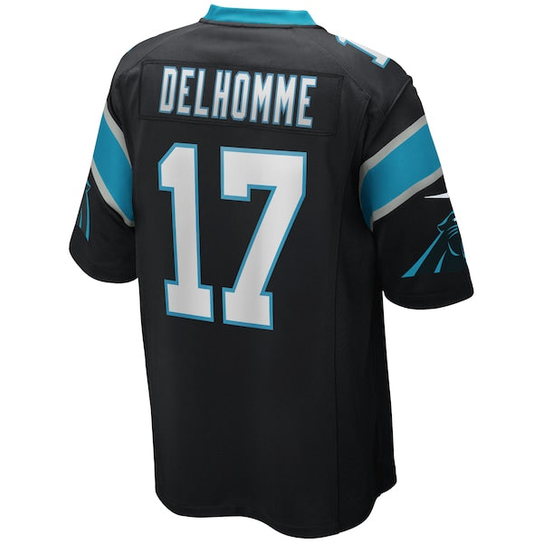Jake Delhomme Carolina Panthers Nike Game Retired Player Jersey - Black/Light Blue - Image 6