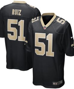 Cesar Ruiz New Orleans Saints Nike Player Game Jersey - Black