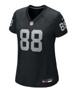 Alternative view of Justin Shorter Las Vegas Raiders Nike Women's Team Game Jersey -  Black