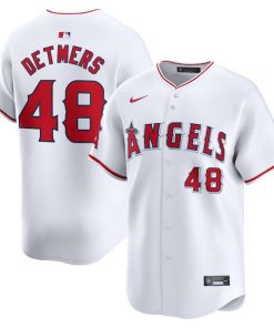 Reid Detmers Los Angeles Angels Nike Home Limited Player Jersey - White