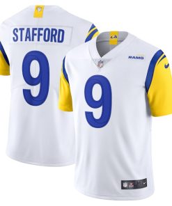 Matthew Stafford Los Angeles Rams Nike Alternate Vapor Limited Jersey - White/Cream/Royal