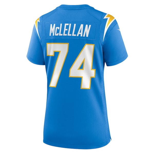 Tyler McLellan Los Angeles Chargers Nike Women's Game Jersey - Powder Blue - Image 3