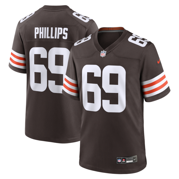 Tyre Phillips Cleveland Browns Nike Team Game Jersey - Brown