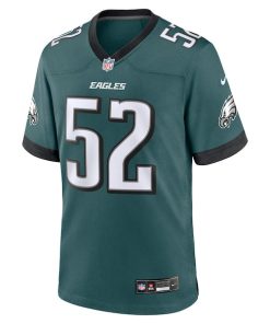 Alternative view of Julian Okwara Philadelphia Eagles Nike Game Jersey - Midnight Green