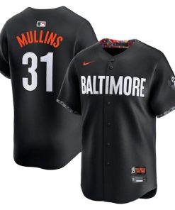 Alternative view of Cedric Mullins Baltimore Orioles Nike City Connect Limited Player Jersey - Black