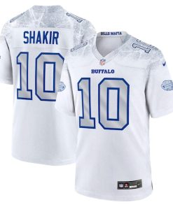 Khalil Shakir Buffalo Bills Nike 2025 Rivalries Collection Game Jersey - White