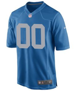 Alternative view of Detroit Lions Nike Throwback Custom Game Jersey - Blue