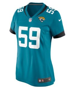Alternative view of Myles Cole Jacksonville Jaguars Nike Women's  Game Jersey -  Teal