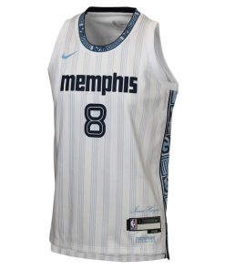 Alternative view of Jaren Jackson Jr. Memphis Grizzlies Nike Youth 2025/26 City Edition Swingman Jersey - White