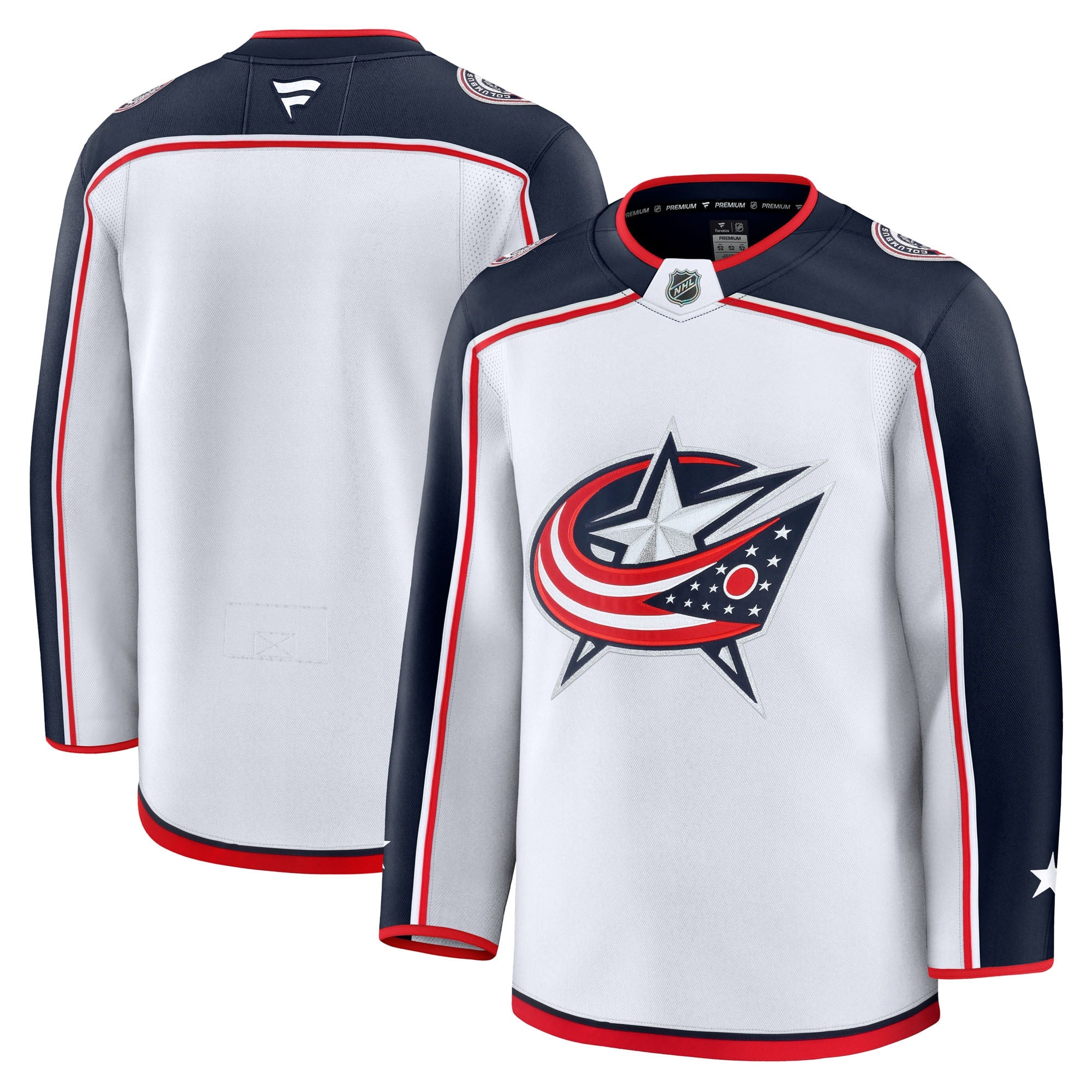 Columbus Blue Jackets Home Premium Jersey - Navy/White - Image 9