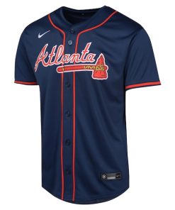 Alternative view of Matt Olson Atlanta Braves Nike Youth Alternate Limited Player Jersey?¨C Navy