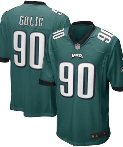 Mike Golic Philadelphia Eagles Nike Game Retired Player Jersey - Midnight Green