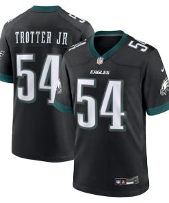Jeremiah Trotter Jr. Philadelphia Eagles Nike Alternate 2024 NFL Draft Game Jersey - Black