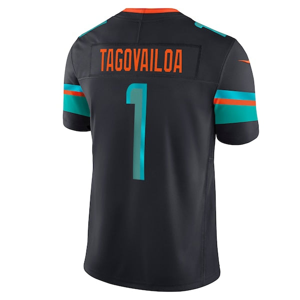 Tua Tagovailoa Miami Dolphins Nike 2025 Rivalries Collection Limited Jersey - Pitch Blue - Image 3