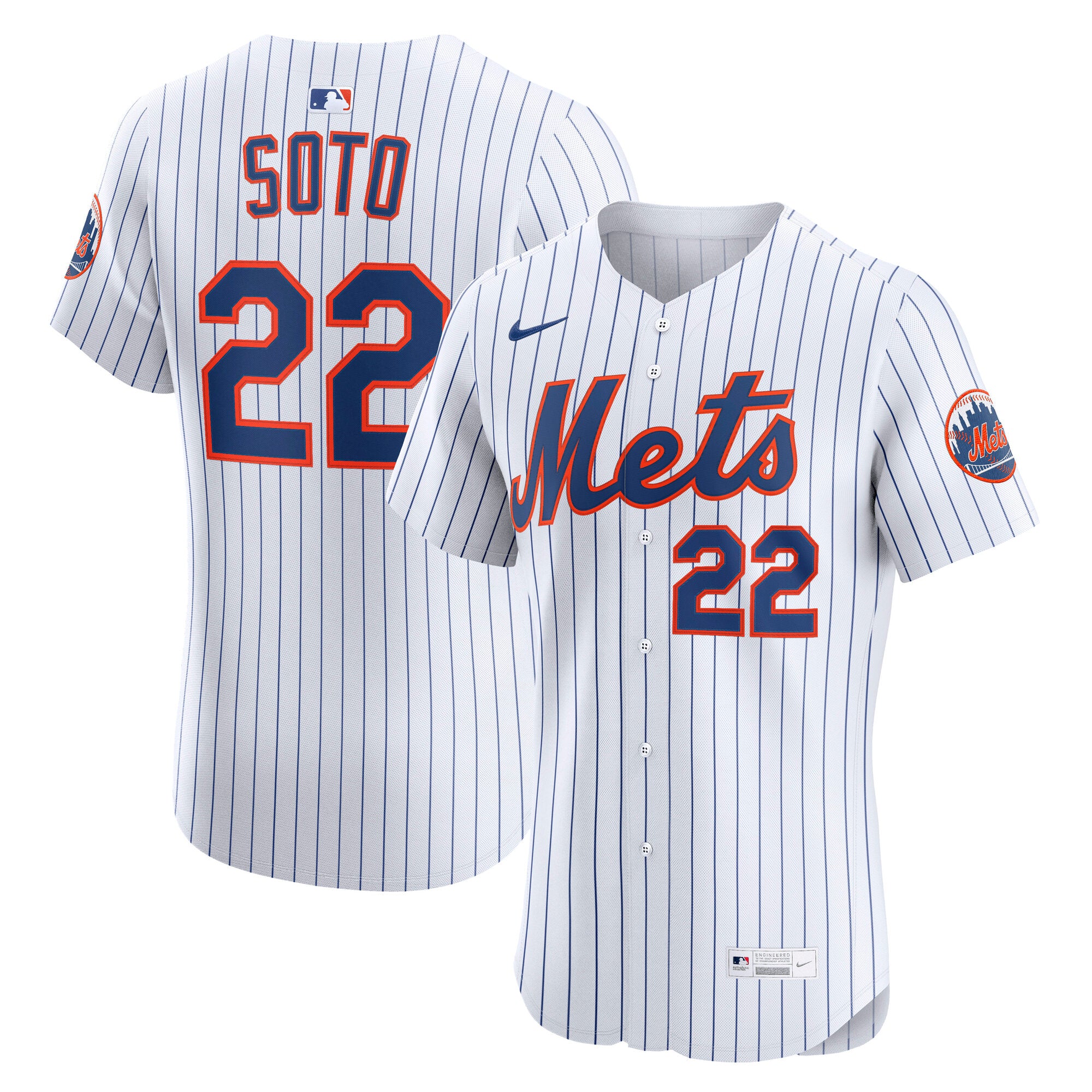 Juan Soto New York Mets Nike Alternate 2 Elite Jersey - Royal/White - Image 5