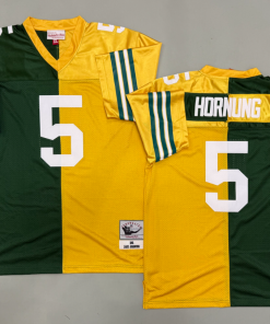 Paul Hornung Green Bay Packers Authentic Split Throwback Retired Player Jersey