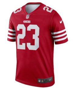 Alternative view of Christian McCaffrey San Francisco 49ers Nike Legend Jersey - Scarlet