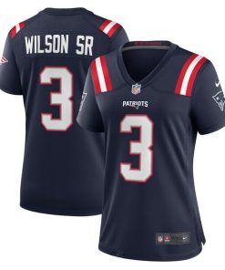Mack Wilson New England Patriots Nike Women's Team Game Jersey -  Navy