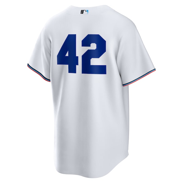 Miami Marlins Nike Home 2025 Jackie Robinson Day Replica Jersey - White - Image 3