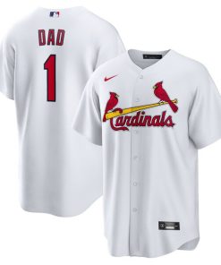 St. Louis Cardinals Nike #1 Dad Home Replica Jersey - White
