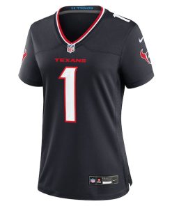 Alternative view of Houston Texans Nike Women's #1 Mom Game Jersey - Navy