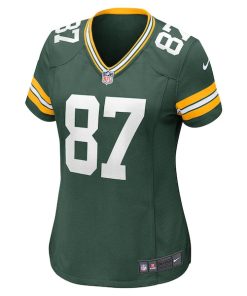 Alternative view of Romeo Doubs Green Bay Packers Nike Women's Player Game Jersey - Green