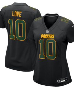 Jordan Love Green Bay Packers Nike Women's Fashion Game Jersey - Black