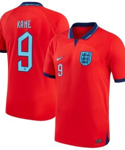Harry Kane England National Team Nike 2022/23 Away Breathe Stadium Replica Player Jersey - Red