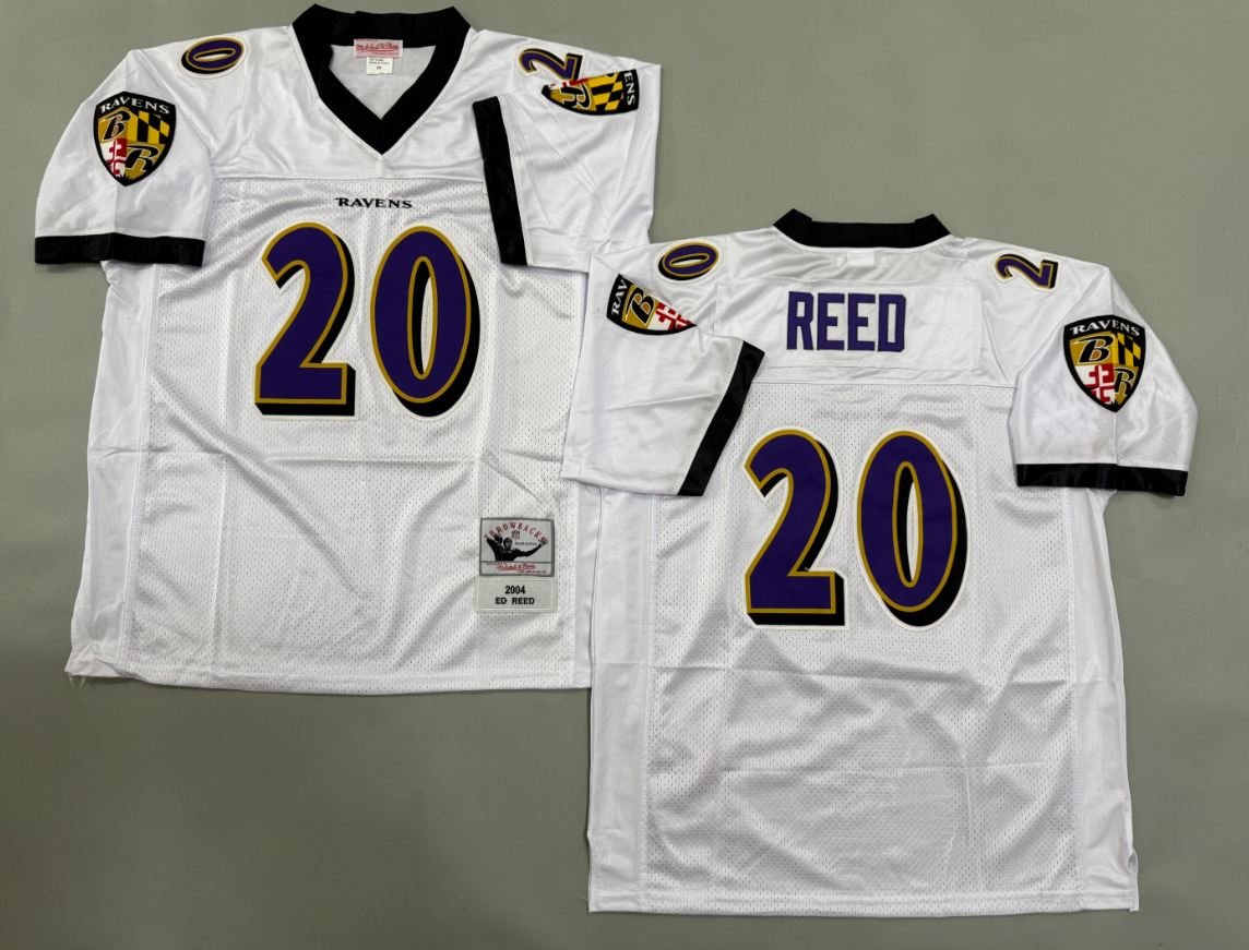 Ed Reed Baltimore Ravens Authentic Throwback Retired Player Jersey