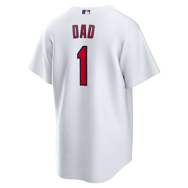 St. Louis Cardinals Nike #1 Dad Home Replica Jersey - White - Image 3