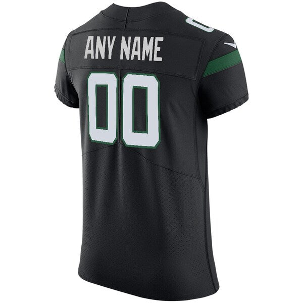 New York Jets Nike Vapor Untouchable Elite Custom Jersey - Stealth Black - Image 3