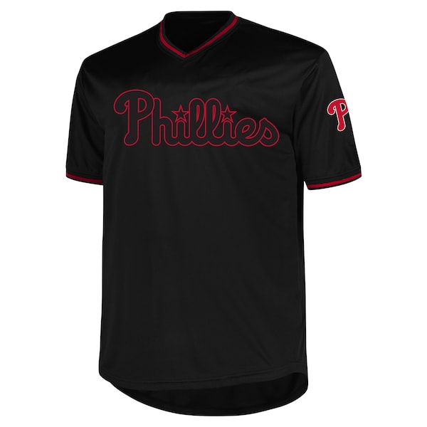 Philadelphia Phillies Profile Big & Tall Pop Fashion Jersey - Black - Image 2