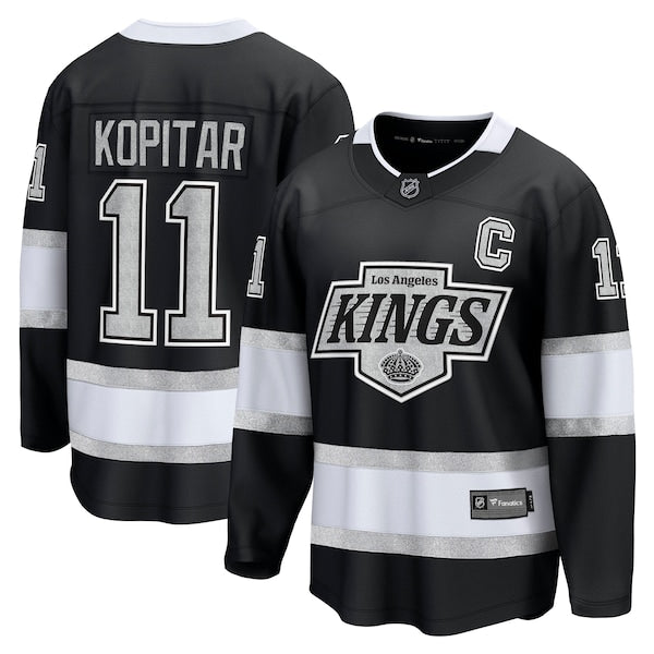 Anze Kopitar Los Angeles Kings Home Premier Breakaway Player Jersey - Black
