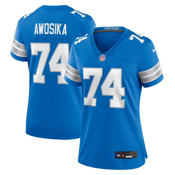 Kayode Awosika Detroit Lions Nike Women's Team Game Jersey - Blue - Image 2