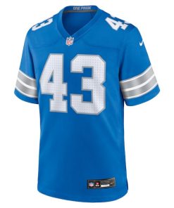 Alternative view of Jake Bates Detroit Lions Nike Team Game Jersey -  Blue