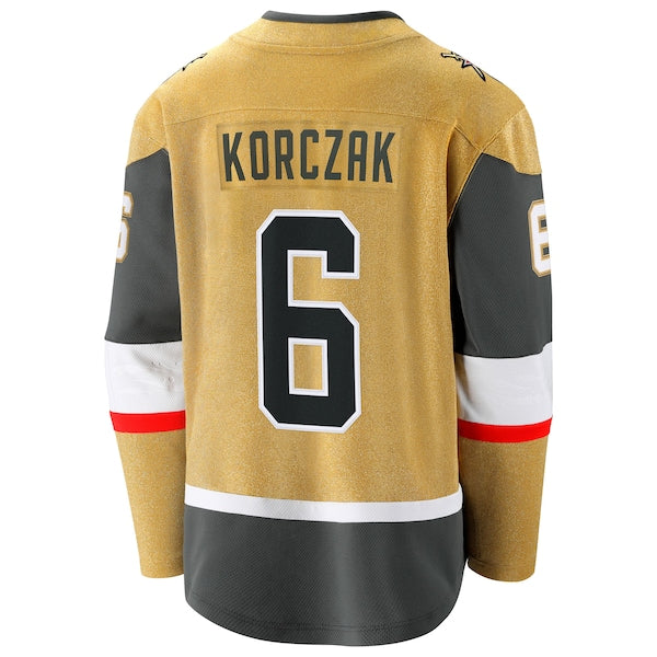 Kaedan Korczak Vegas Golden Knights Home Breakaway Jersey - Gold - Image 4