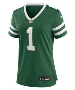 Alternative view of New York Jets Nike Women's #1 Mom Game Jersey - Legacy Green