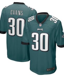 Justin Evans Philadelphia Eagles Nike Game Player Jersey - Midnight Green