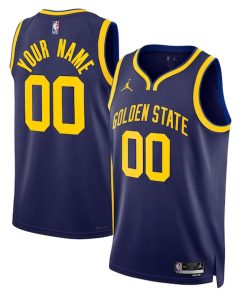 Golden State Warriors Jordan Brand Unisex 2022/23 Swingman Custom Jersey - Statement Edition - Blue