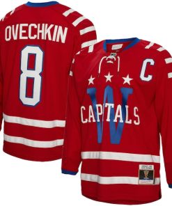 Alexander Ovechkin Washington Capitals Captain Patch 2015 Winter Classic Blue Line Player Jersey - Red