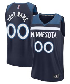 Minnesota Timberwolves  Fastbreak Custom Jersey - Icon Edition - Navy